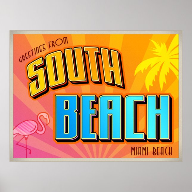 SÜDBEACH-Plakat Poster (Vorne)