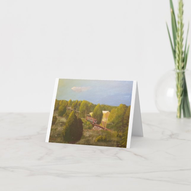"Südberg Sonnenaufgang Lauf" Notecard Karte (Vorderseite)