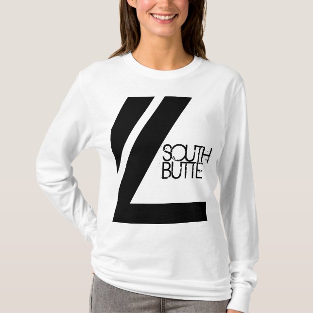 Südbutte-doppelte Linie Hoodie T-Shirt (Vorderseite)