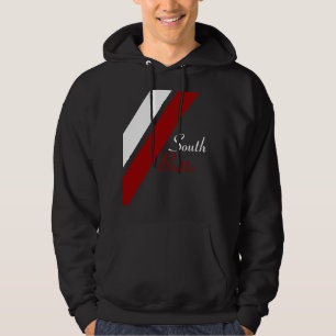 Südbutte-rote u. weiße doppelte Linie Hoodie