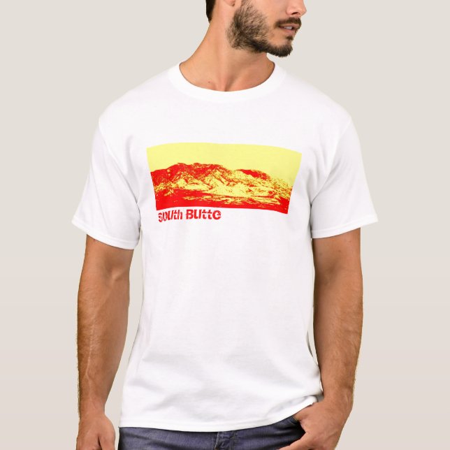 Südbutte-roter Berg T T-Shirt (Vorderseite)