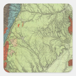 Südcolorado 2 quadratischer aufkleber