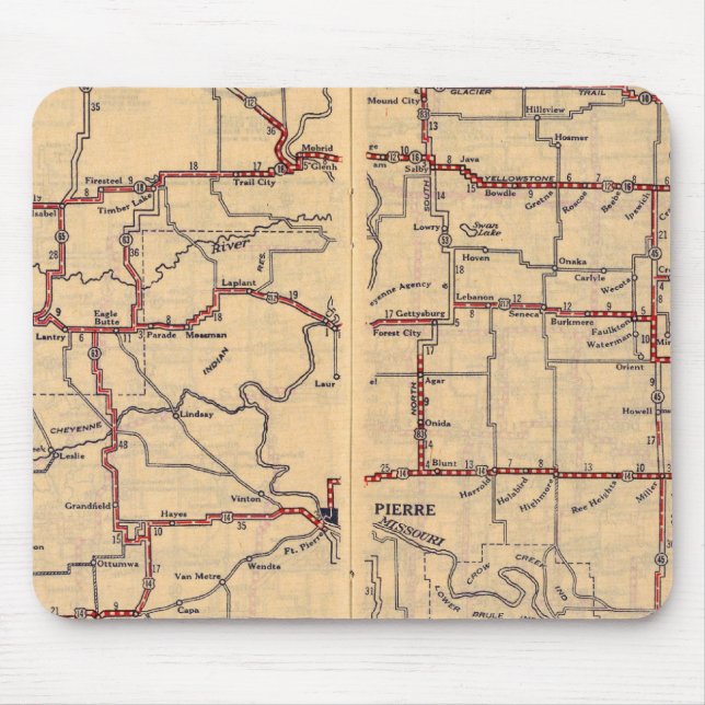 Süddakota Mousepad (Vorne)