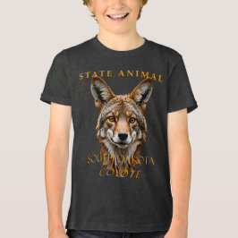 Süddakota-Territorium Tier Coyote Tri-Blend Shirt