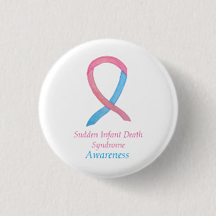 Sudden Säugling Death (SIDS) Awareness Custom But Button