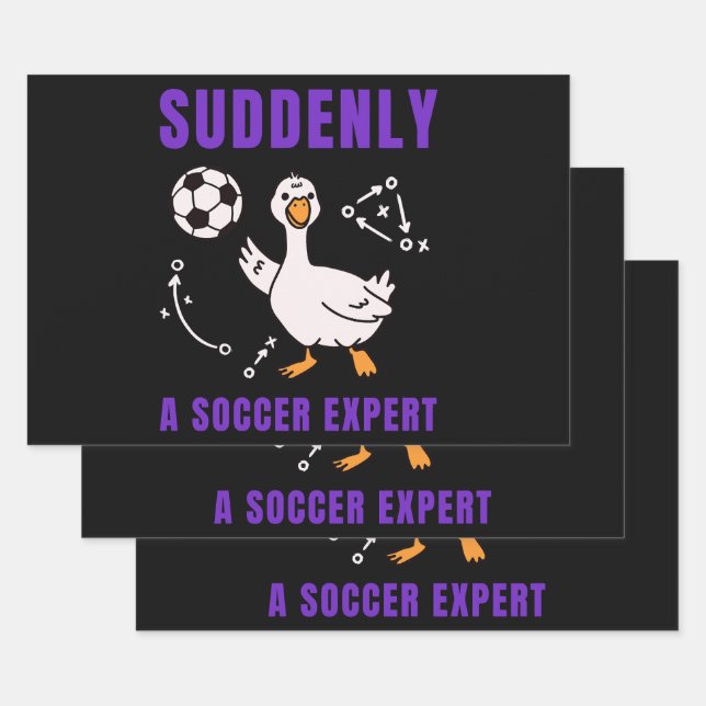Suddenly a soccer expert geschenkpapier set (Set)