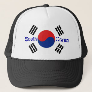 Südflaggenandenkenhut koreas koreanischer truckerkappe