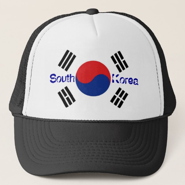 Südflaggenandenkenhut koreas koreanischer truckerkappe (Vorderseite)