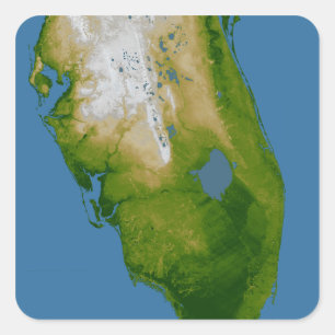 Südflorida Quadratischer Aufkleber