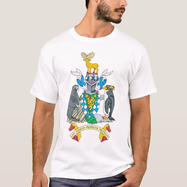 Südgeorgia-Wappen T - Shirt (Vorderseite)