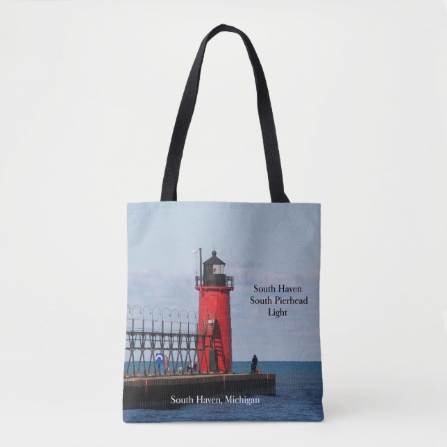 Südhafen SüdPierhead Licht ganz über Taschentasche Tasche (Vorderseite)