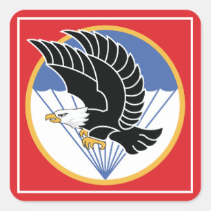 Südim Flugzeug Adler vietnams Quadratischer Aufkleber