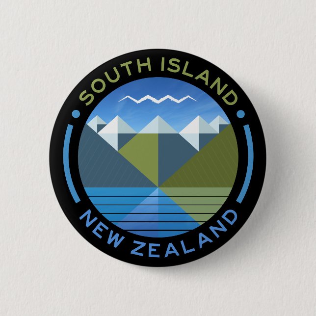SÜDINSEL NEUSEELAND BUTTON (Vorderseite)