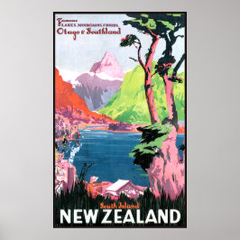 Südinsel Neuseeland Poster