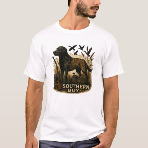 Südjungen-Jagdhund-Tarnung T-Shirt