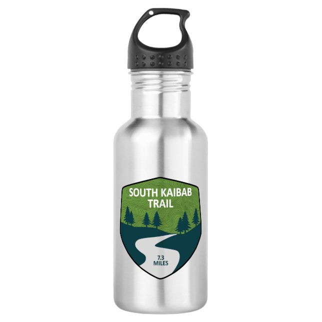Südkaibab Wandern neben dem Wasser Edelstahlflasche (Vorderseite)
