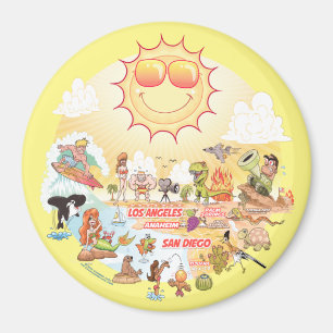 Südkalifornien Beach Paradies Magnet