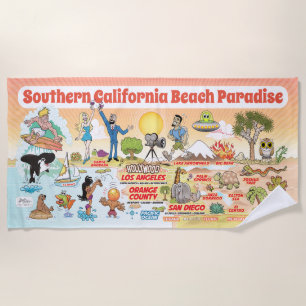 Südkalifornien Beach Paradise Blanket Strandtuch
