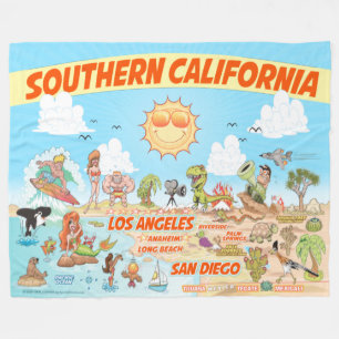 Südkalifornien Fleece Blanket