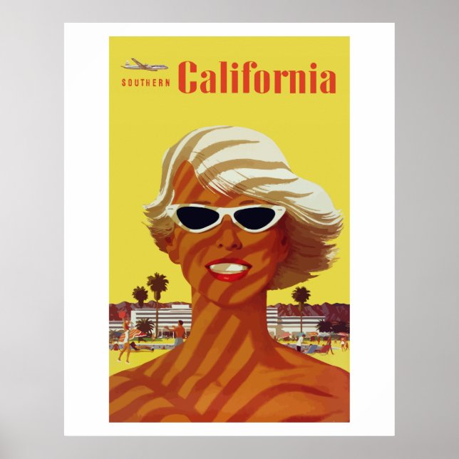 Südkalifornien (Jahrgangsanzeigen) Poster (Vorne)