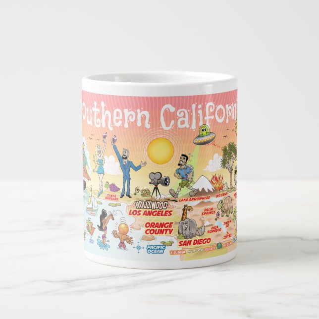 Südkalifornien Jumbo-Tasse (Vorderseite)