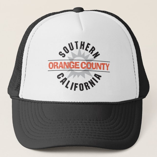 Südkalifornien - orange Landkreis Truckerkappe (Vorderseite)