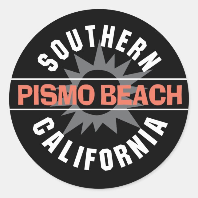 Südkalifornien - Pismo Beach Runder Aufkleber (Vorderseite)