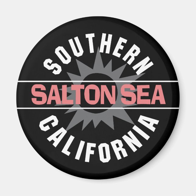 Südkalifornien - Salzsee Magnet (Vorne)
