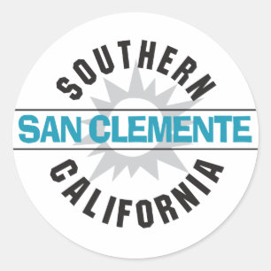 Südkalifornien - San Clemente Runder Aufkleber
