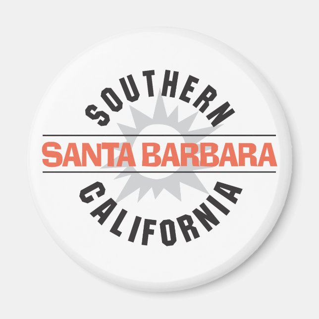 Südkalifornien - Santa Barbara Magnet (Vorne)