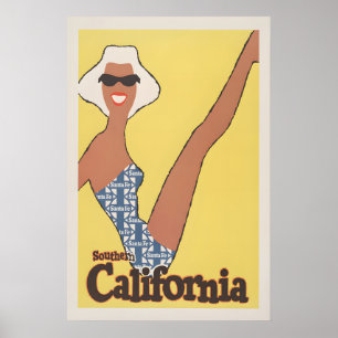 Südkalifornien - Santa Fe Eisenbahn Poster