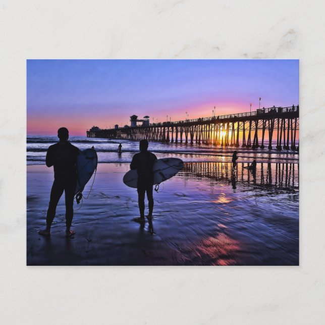 Südkalifornien Sunset Postcard Postkarte (Vorderseite)