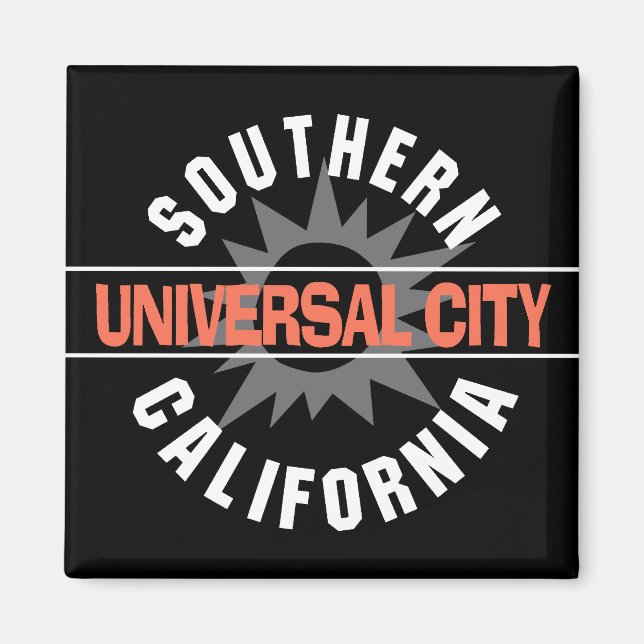 Südkalifornien - Universelle Stadt Magnet (Vorne)