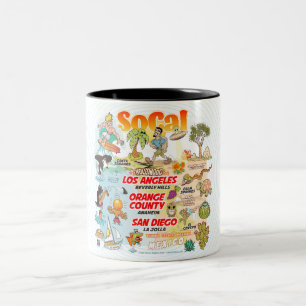 Südkalifornien Zweifarbige Tasse