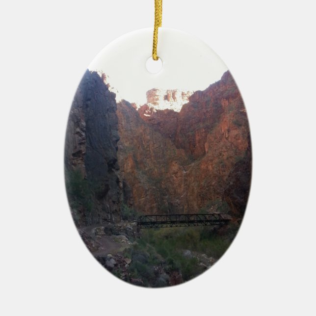 Südkante-Grand- CanyonNationalpark-Phantom-Ranch Keramik Ornament (Vorne)