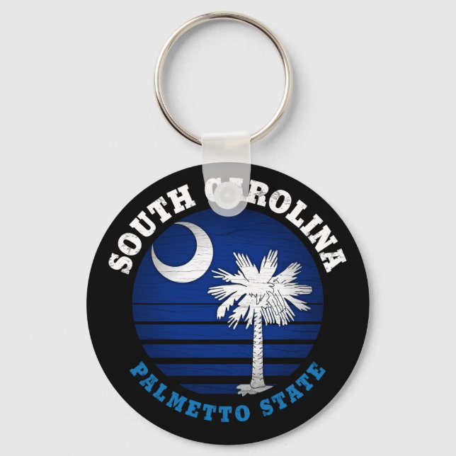 SÜDKAROLINA PALMETTO STAAT FLAG SCHLÜSSELANHÄNGER (Vorderseite)