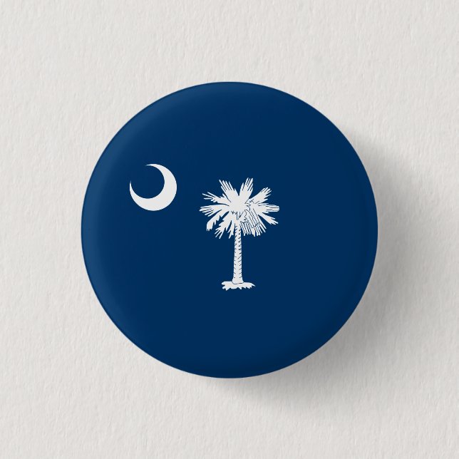 Südkarolinische Flagge, Flagge von South Carolina Button (Vorderseite)