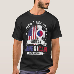 Südkorea - Amerikanische Flaggen T-Shirt