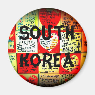 Südkorea Circle Magnet