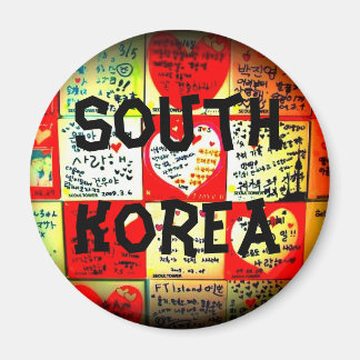 Südkorea Circle Magnet