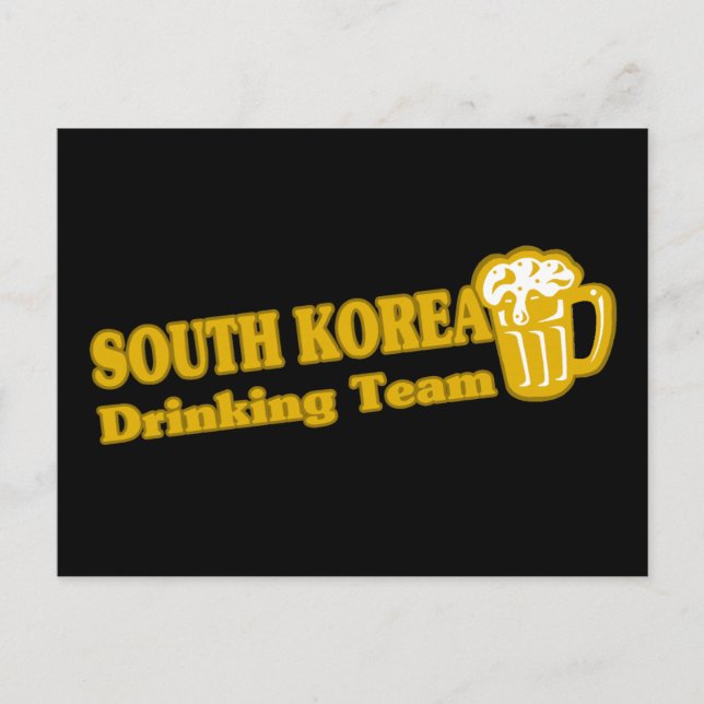 Südkorea Drink Team Postkarte (Vorderseite)