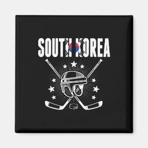 Südkorea Eishockeyfans Jersey Koreanische Flagge P Magnet