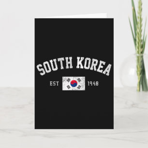 Südkorea Est. 1948 Südkoreanische Flagge Unabhängi Karte
