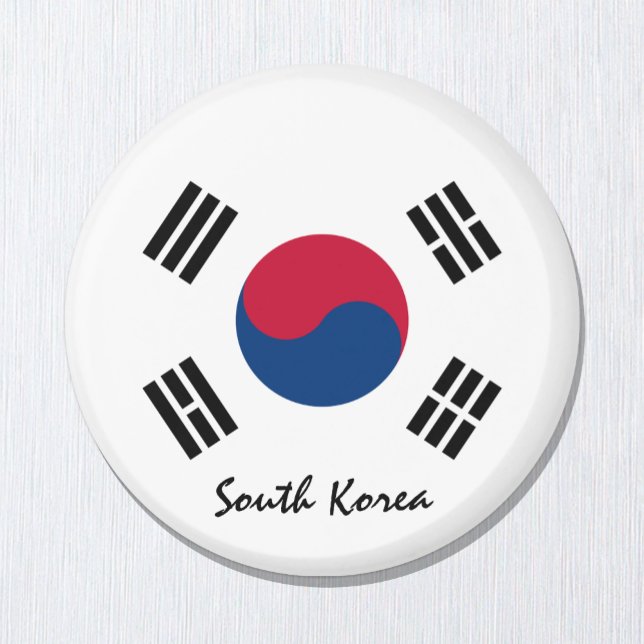 Südkorea - Flagge & Asien - Reise-/Sportfans Magnet (Von Creator hochgeladen)