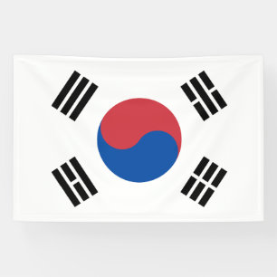 Südkorea-Flagge Banner