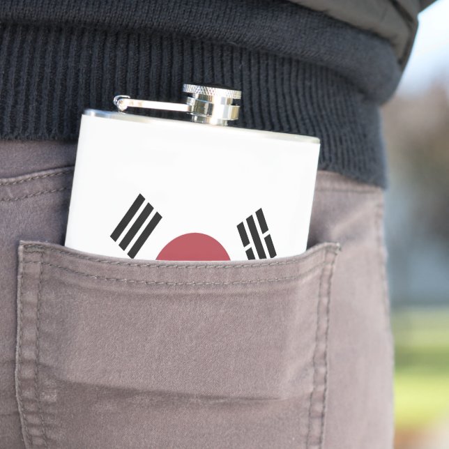 Südkorea-Flagge Flachmann (Beispiel)