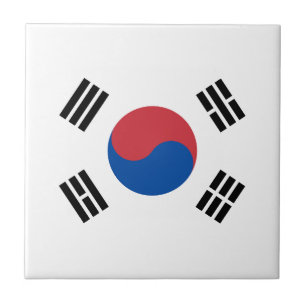 Südkorea-Flagge Fliese