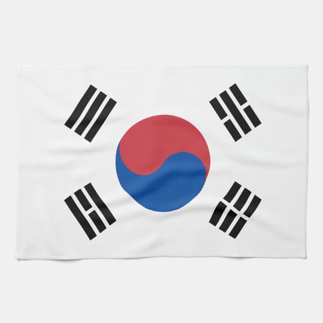 Südkorea-Flagge Geschirrtuch (Horizontal)