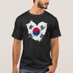 Südkorea Flagge I Liebe Korea DNA für Südkorea T-Shirt