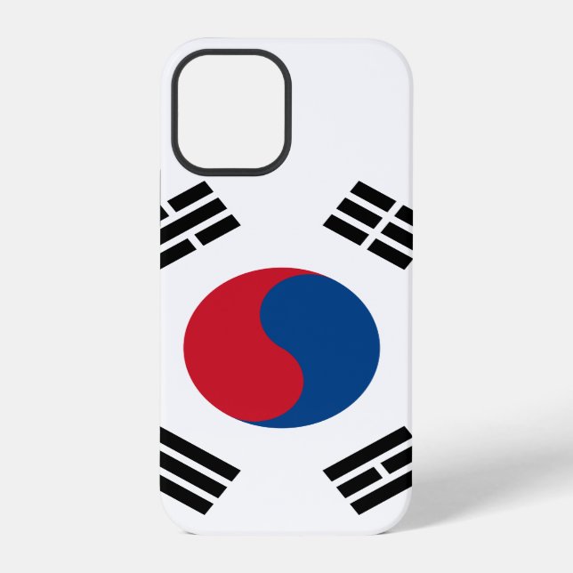 Südkorea-Flagge iPhone 12 Pro Hülle (Rückseite)
